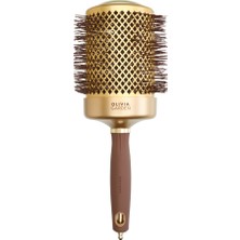 Olivia Garden Expert Blowout Shine Wavy Bristles Altın ve Kahverengi Fön Fırçası 80