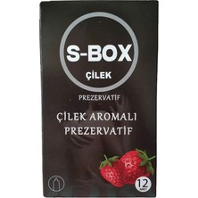 Yakalı S-Box Çilek Aromalı Prezervatif 12'li