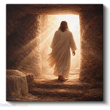 Tablonhazır Kare Kanvas Tablo Salon Tablosu Ev Dekorasyon Özel Tasarım Isa Gorseli