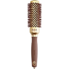 Olivia Garden Expert Blowout Shine Wavy Bristles Altın ve Kahverengi Fön Fırçası 35