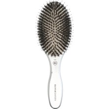 Olivia Garden Expert Care Oval Boar Nylon Bristles Gümüş Saç Fırçası