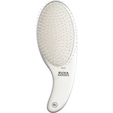 Olivia Garden Expert Care Curve Nylon Bristles Saç Fırçası Gümüş