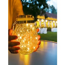 Dream Plus Solar Güneş Enerjili Çatlak Cam Bahçe Feneri Halat Askılı Dekoratif Dış Mekan Aydınlatma 1 Adet