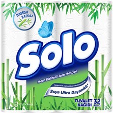 Solo Bambu Katkılı Tuvalet Kağıdı 32'li 3 Adet