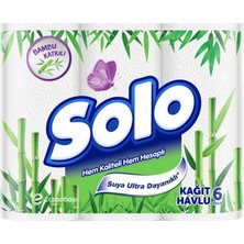 Solo Bambu Katkılı Havlu 6'lı