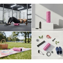 NK Spor 33CM Foam Roller - Tırtıklı - Sırt - Bel Köpüğü - Antrenman - Fitness - Yoga - Evde spor - Egzersiz - Esneme - Esneklik - Omurga