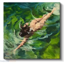 Tablonhazır Kare Kanvas Tablo Salon Tablosu Ev Dekorasyon Özel Tasarım Yuzen Kadin