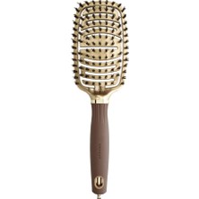 Olivia Garden Expert Care Flex Boar Nylon Bristles Gold Brown Fırça
