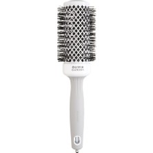 Olivia Garden Expert Blowout Shine Beyaz ve Gri Fön Fırçası 45