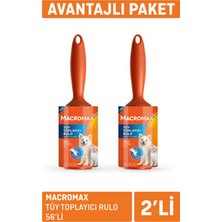 Macromax Tüy Toplayıcı Rulo 2 x 56'lı 2 Adet