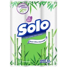 Solo Bambu Katkılı Havlu 12'li 2 Adet