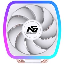 Next Gaming NG Frost 200 120W TDP 12cm F-RGB Fanlı Sessiz intel-Amd Kule Tipi CPU Soğutucu Beyaz