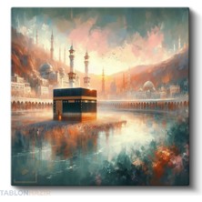 Tablonhazır Kare Kanvas Tablo Salon Tablosu Ev Dekorasyon Özel Tasarım Kabe Renkli