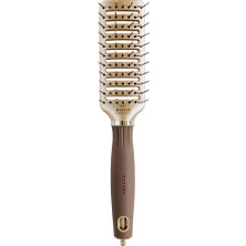 Olivia Garden Expert Style Vent Nylon Bristles Altın ve Kahverengi Saç Fırçası
