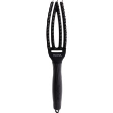 Olivia Garden Fingerbrush Care Iconic Boar Nylon Full Black S Fırça