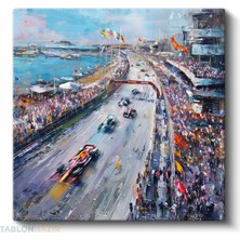 Tablonhazır Kare Kanvas Tablo Salon Tablosu Ev Dekorasyon Özel Tasarım Formula Yaris