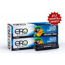 Ero Print HP CB436A | HP LaserJet M1522n Muadil Toner - 2'li Avantaj Paket