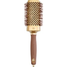 Olivia Garden Expert Blowout Straight Wavy Bristle Altın ve Kahverengi Fön Fırçası 50