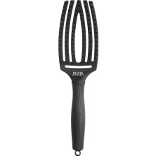 Olivia Garden Fingerbrush Care Iconic Boar Nylon Full Black M Fırça