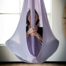 Yoga Salıncağı - hamak Seti - Uçan Yoga Hamağı - Esneklik Salıncağı - Evde Spor - Pilates - Antrenman - Esneklik - Esneme - Spor