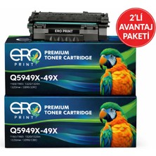 Ero Print HP Q5949X | HP Laserjet 3390 Muadil Toner - 2'li Avantaj Paket