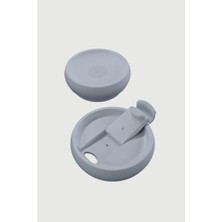 3 Bubble Two-Cap Straw Tumbler Çelik Termos 600 ml Zen Blue ST-246