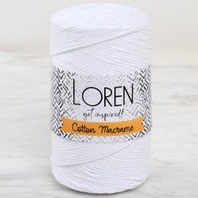 TeknoKapsül Loren Cotton Macrame Beyaz - R001 - 34366