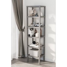 Life 6 Katlı Plastik Gri Banyo Mutfak Rafı MIT1046