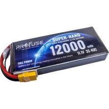 Voltaj 11.1V 3s 12000MAH 40C Lipo Batarya