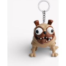 Xtoys Sevimli Çılgın Köpek Anahtarlık Çanta Aksesuarı ve Komik Hareketli Oyuncak | Goofy