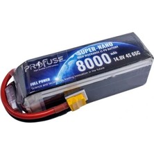 Voltaj 14.8V 4s 8000MAH 65C Lipo Batarya