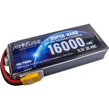 Voltaj 11.1V 3s 16000MAH 40C Lipo Batarya
