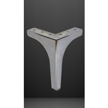 Decovibe Lüks Mobilya Ayağı Metal Krom Koltuk Kanepe Berjer Dolap Ünite Ayağı 17CM 4 Adet
