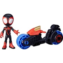Spidey And His Amazing Miles Morales: Spider-Man Motosikletli Aksiyon Figürü