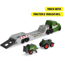 Dickie, 203735006, Fendt Çekici ve Traktörlü Araç Seti, 2'li Paket, Serbest Tekerlekli, Hareketli ve Açılabilir Parçalar, 9 Cm, 32 cm