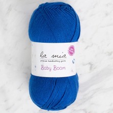 TeknoKapsül La Mia Baby Boom Saks Mavi El Örgü Ipi - 605 - 34126