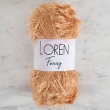 TeknoKapsül Loren Furry Bej El Örgü Ipi - RF0054 - 34061
