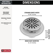 4 Inç Yuvarlak Duş Yer Sifonu Krom, Duş Tahliye Kiti, Yuvarlak Duş Tahliyesi, Krom Duş Tahliyesi, Duş Yer Sifonu, Krom DT061411