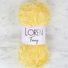 TeknoKapsül Loren Furry Sarı El Örgü Ipi - RF048 - 34059