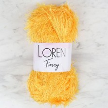 TeknoKapsül Loren Furry Hardal Sarısı El Örgü Ipi - RF075 - 34063