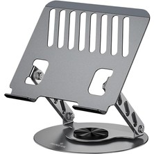 ve Laptop Standı 360 Derece Dönebilen Boyutu Ayarlanabilir Alüminyum Alaşım Ergonomik Tasarım Bilgisayar Tutucu (Bilgisayar Standı)
