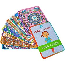 Çocuk Yoga Kartları Seti – 13 Parça Mini Yoga Pozları Eğitim Kartı, Karakterli 12 Poz, 10X7 cm Renkli Aktivite Kartları
