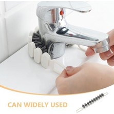 2'li 360° Bükülebilir Aralık Temizleme Fırçası, 26,5 cm Esnek Saplı Kavisli Yüzey Temizleyici, Askı Delikli Çok Amaçlı Mutfak Banyo Lavabo Temizlik Fırçası