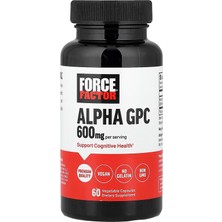 Force Factor Alpha Gpc Brain Cognitive For Memory And Focus Mood With 600MG 60 Caps