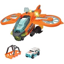 Dickie Toys Dickie, 203794000, Rescue Hybrids-Sky Patroller Oyuncak Oyuncağı, Su Püskürtme ve Kurtarma Sepeti, Fonksiyonel, Ses ve Işık, Diğer Rh Serisi ile Uyumlu, Die-Cast (Metal) Araçlı, 29 cm