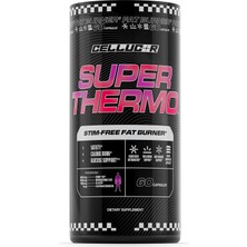 Cellucor Super Thermo Stim-Free Fat Burner Berberine Saccharomyces Thermogenic Appetite Glucose Support 60 Caps