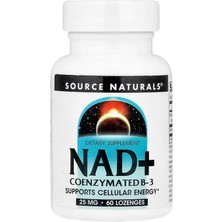 Source Naturals Nad+ Nicotinamide Adenine Coenzymated Niacin Vitamin B-3 Atp 60 Lozenges