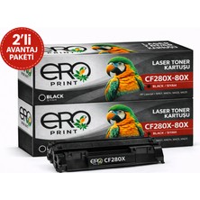 Ero Print HP LaserJet Pro 400 M401dw Muadil Toner - 2'li Avantaj Paket