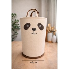 Hig Store Punch Panc Nakışlı Alışveriş Çantası / Pazar Çantası Gündelik Kutu Çanta 1 Adet 40X50X50