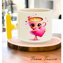 Tanem Bardak Kahve Çay Fincanı Hediye Sevgili Gün 013 - T Kulp Kupa